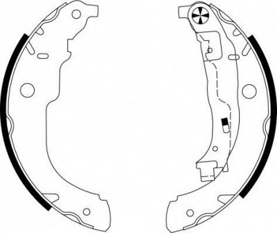 HELLA PAGID 8db355003031 -  Комплект тормозных колодок